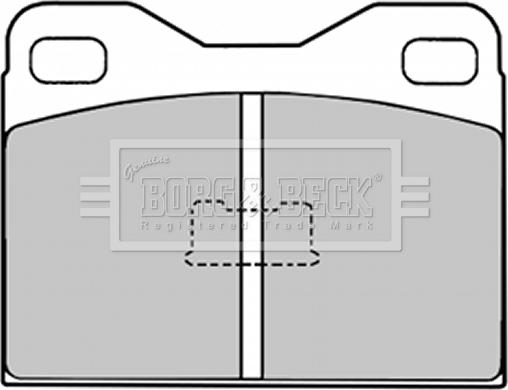 Borg & Beck BBP1006 - Тормозные колодки, дисковые, комплект www.autospares.lv