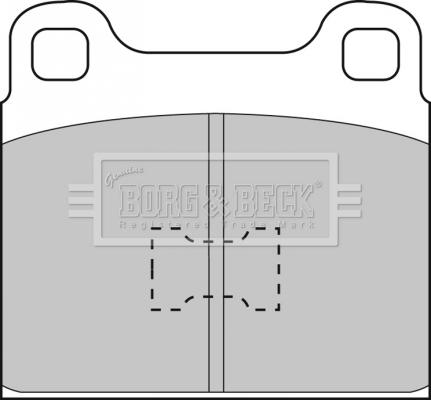 Borg & Beck BBP1001 - Bremžu uzliku kompl., Disku bremzes www.autospares.lv