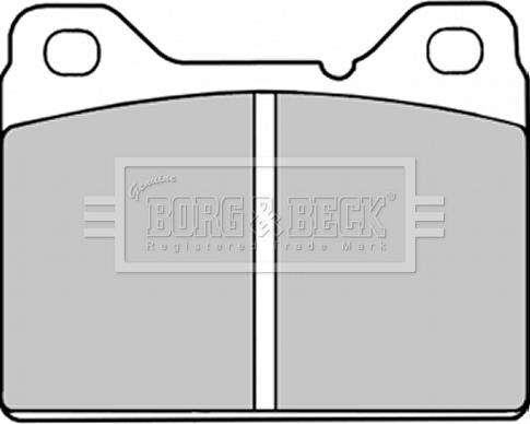 Borg & Beck BBP1007 - Bremžu uzliku kompl., Disku bremzes www.autospares.lv