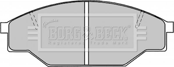 Borg & Beck BBP1019 - Bremžu uzliku kompl., Disku bremzes www.autospares.lv