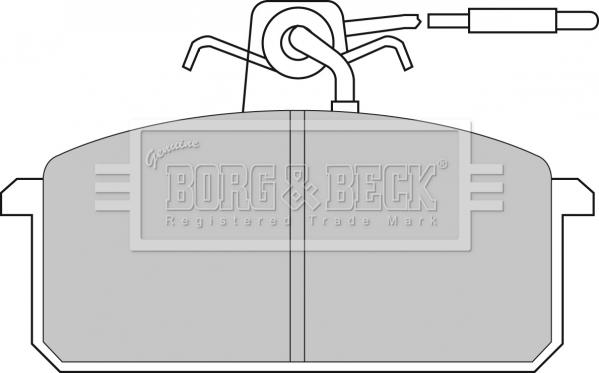 Borg & Beck BBP1015 - Brake Pad Set, disc brake www.autospares.lv