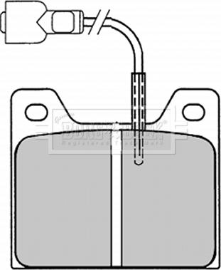 Borg & Beck BBP1010 - Bremžu uzliku kompl., Disku bremzes www.autospares.lv