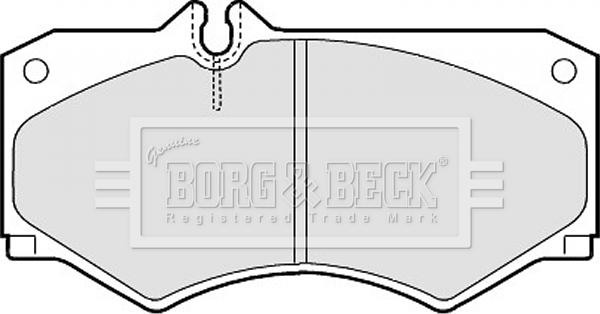 Borg & Beck BBP1089 - Bremžu uzliku kompl., Disku bremzes www.autospares.lv