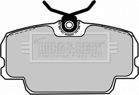 Borg & Beck BBP1084 - Bremžu uzliku kompl., Disku bremzes www.autospares.lv