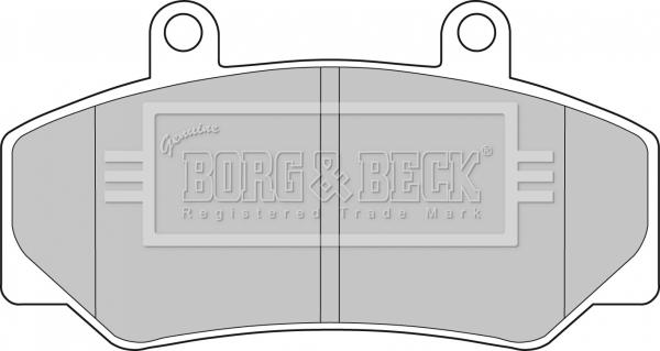 Borg & Beck BBP1087 - Bremžu uzliku kompl., Disku bremzes www.autospares.lv