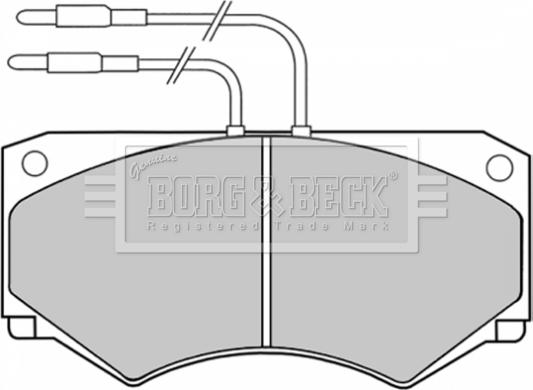 Borg & Beck BBP1039 - Bremžu uzliku kompl., Disku bremzes autospares.lv