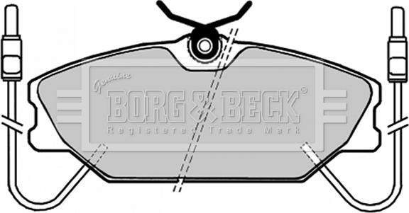 Borg & Beck BBP1035 - Bremžu uzliku kompl., Disku bremzes www.autospares.lv