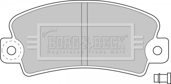 Borg & Beck BBP1036 - Bremžu uzliku kompl., Disku bremzes www.autospares.lv