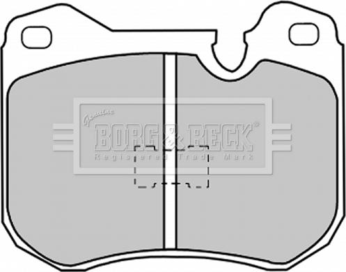 Borg & Beck BBP1030 - Bremžu uzliku kompl., Disku bremzes www.autospares.lv