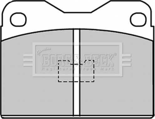 Borg & Beck BBP1033 - Bremžu uzliku kompl., Disku bremzes www.autospares.lv