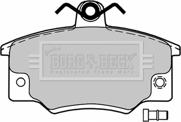 Borg & Beck BBP1032 - Bremžu uzliku kompl., Disku bremzes www.autospares.lv