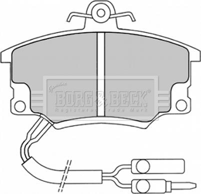 Borg & Beck BBP1037 - Bremžu uzliku kompl., Disku bremzes autospares.lv