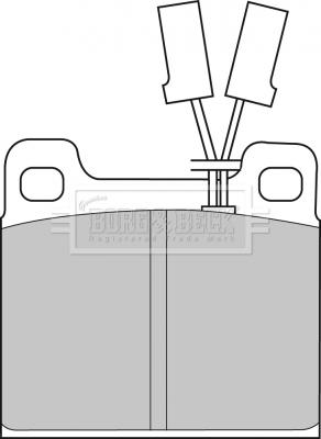 Borg & Beck BBP1025 - Brake Pad Set, disc brake www.autospares.lv