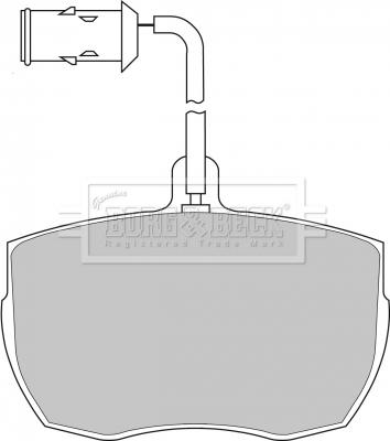 Borg & Beck BBP1026 - Bremžu uzliku kompl., Disku bremzes autospares.lv