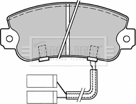 Borg & Beck BBP1023 - Bremžu uzliku kompl., Disku bremzes www.autospares.lv