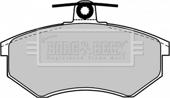 Borg & Beck BBP1027 - Тормозные колодки, дисковые, комплект www.autospares.lv