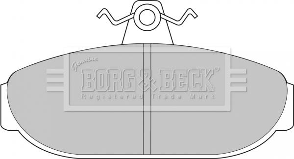 Borg & Beck BBP1079 - Bremžu uzliku kompl., Disku bremzes www.autospares.lv