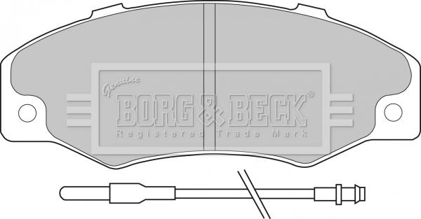 Borg & Beck BBP1078 - Bremžu uzliku kompl., Disku bremzes www.autospares.lv