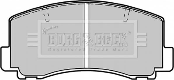 Borg & Beck BBP1198 - Тормозные колодки, дисковые, комплект www.autospares.lv