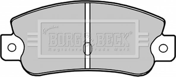 Borg & Beck BBP1193 - Bremžu uzliku kompl., Disku bremzes www.autospares.lv