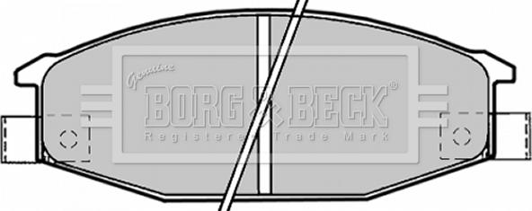 Borg & Beck BBP1192 - Bremžu uzliku kompl., Disku bremzes www.autospares.lv