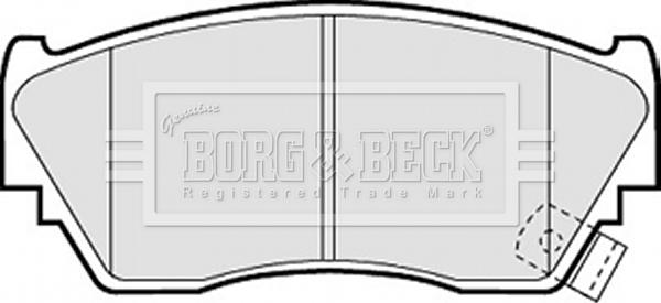 Borg & Beck BBP1197 - Bremžu uzliku kompl., Disku bremzes www.autospares.lv