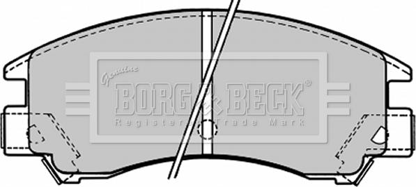 Borg & Beck BBP1148 - Bremžu uzliku kompl., Disku bremzes www.autospares.lv