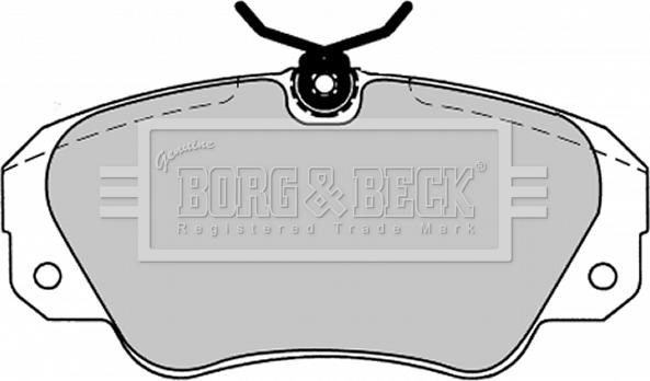 Borg & Beck BBP1143 - Bremžu uzliku kompl., Disku bremzes www.autospares.lv