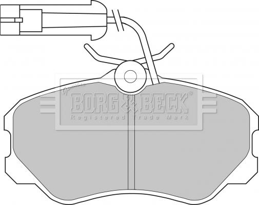 Borg & Beck BBP1142 - Bremžu uzliku kompl., Disku bremzes autospares.lv