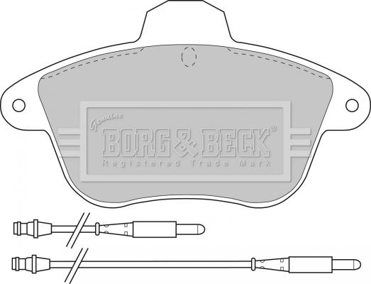 Borg & Beck BBP1159 - Bremžu uzliku kompl., Disku bremzes www.autospares.lv