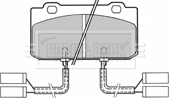 Borg & Beck BBP1154 - Bremžu uzliku kompl., Disku bremzes autospares.lv