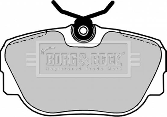 Borg & Beck BBP1155 - Bremžu uzliku kompl., Disku bremzes autospares.lv