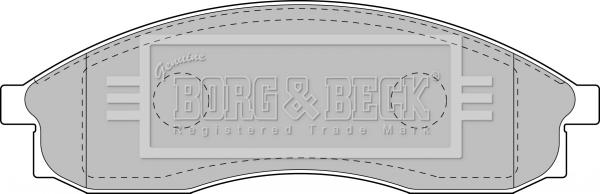 Borg & Beck BBP1151 - Brake Pad Set, disc brake www.autospares.lv