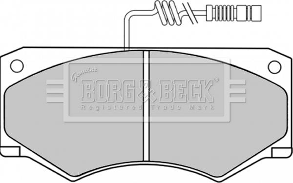 Borg & Beck BBP1153 - Bremžu uzliku kompl., Disku bremzes autospares.lv