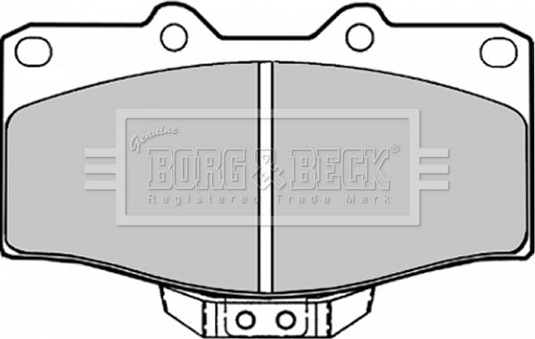 Borg & Beck BBP1152 - Bremžu uzliku kompl., Disku bremzes www.autospares.lv