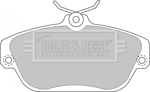 Borg & Beck BBP1157 - Bremžu uzliku kompl., Disku bremzes www.autospares.lv