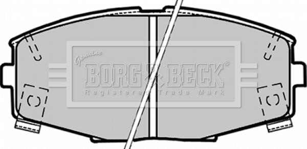 Borg & Beck BBP1164 - Brake Pad Set, disc brake www.autospares.lv