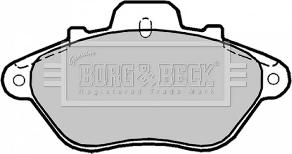 Borg & Beck BBP1165 - Bremžu uzliku kompl., Disku bremzes www.autospares.lv