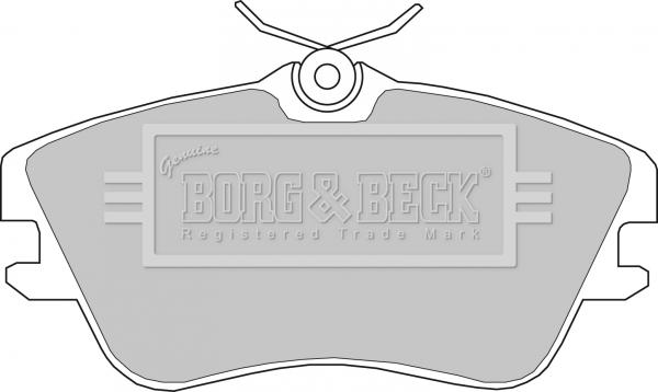 Borg & Beck BBP1160 - Bremžu uzliku kompl., Disku bremzes www.autospares.lv