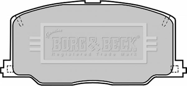 Borg & Beck BBP1168 - Bremžu uzliku kompl., Disku bremzes www.autospares.lv