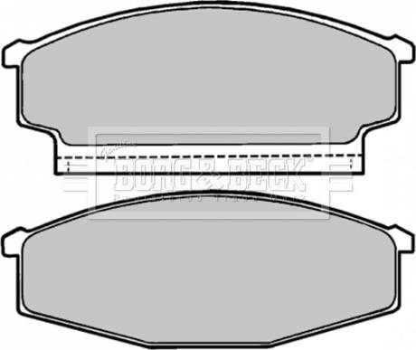 Borg & Beck BBP1167 - Bremžu uzliku kompl., Disku bremzes www.autospares.lv