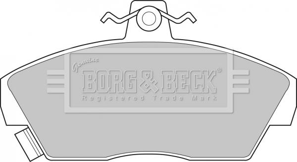 Borg & Beck BBP1109 - Bremžu uzliku kompl., Disku bremzes www.autospares.lv