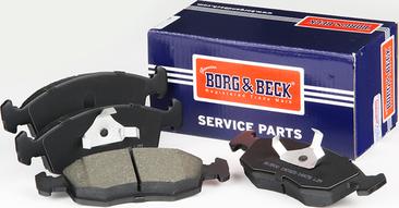 Borg & Beck BBP1100 - Тормозные колодки, дисковые, комплект www.autospares.lv