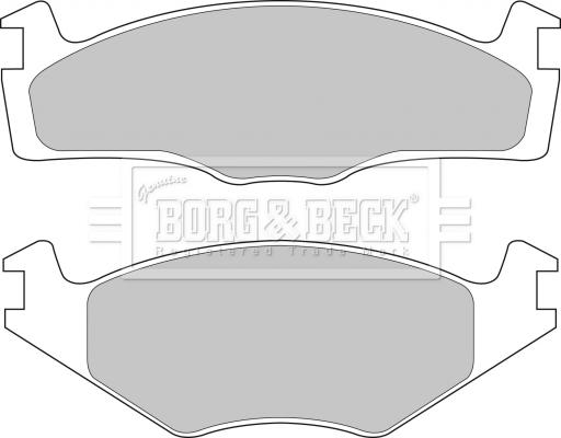 Borg & Beck BBP1101 - Тормозные колодки, дисковые, комплект www.autospares.lv