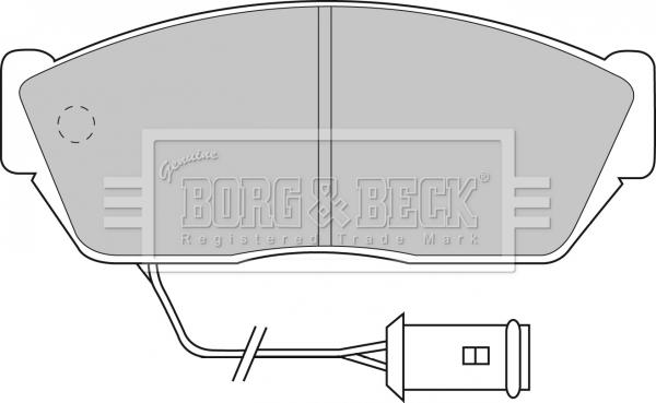 Borg & Beck BBP1102 - Bremžu uzliku kompl., Disku bremzes www.autospares.lv