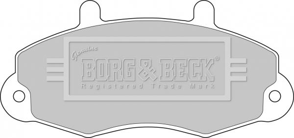 Borg & Beck BBP1107 - Bremžu uzliku kompl., Disku bremzes autospares.lv