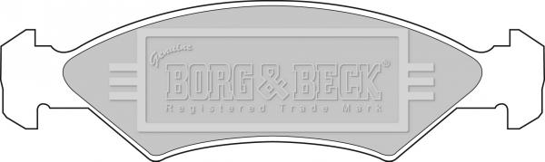 Borg & Beck BBP1114 - Bremžu uzliku kompl., Disku bremzes www.autospares.lv