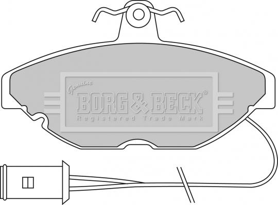 Borg & Beck BBP1115 - Bremžu uzliku kompl., Disku bremzes autospares.lv