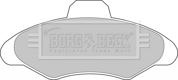 Borg & Beck BBP1116 - Bremžu uzliku kompl., Disku bremzes www.autospares.lv