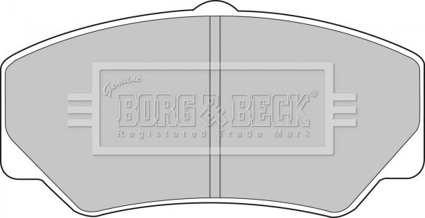 Borg & Beck BBP1110 - Bremžu uzliku kompl., Disku bremzes www.autospares.lv